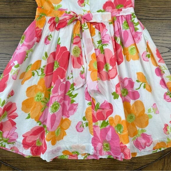 Janie and Jack Pink Floral Spring Summer Dress - Picture 6 of 8